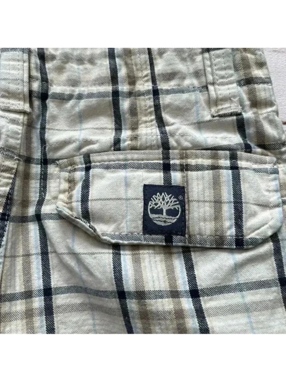 Timberland boys plaid cargo shorts size 10 - Picture 2 of 9